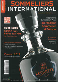 Pierre Huet in Sommeliers International